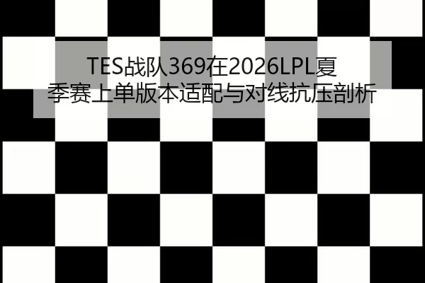 TES战队369在2026LPL夏季赛上单版本适配与对线抗压剖析